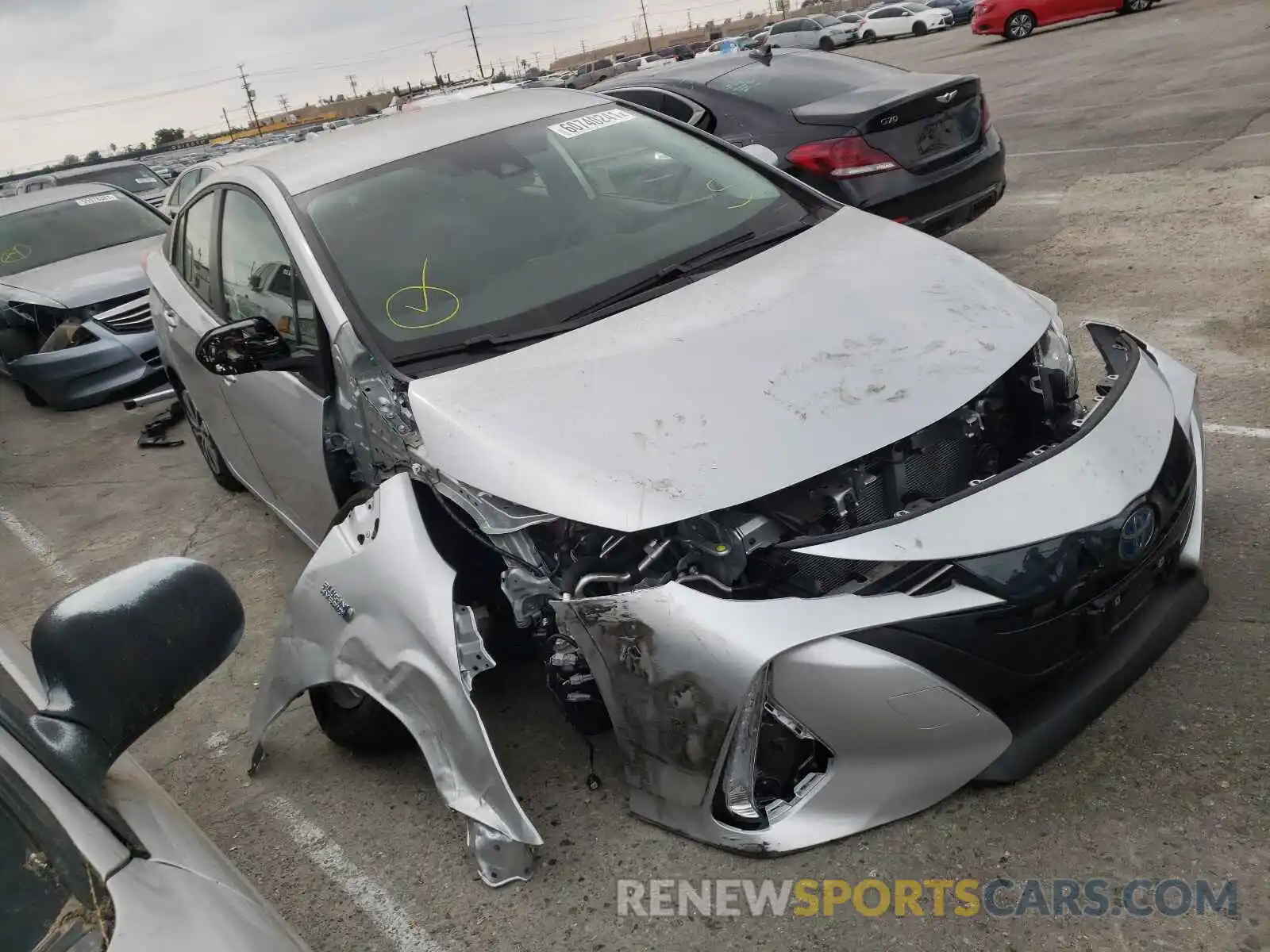 1 Photograph of a damaged car JTDKAMFP0M3183163 TOYOTA PRIUS 2021