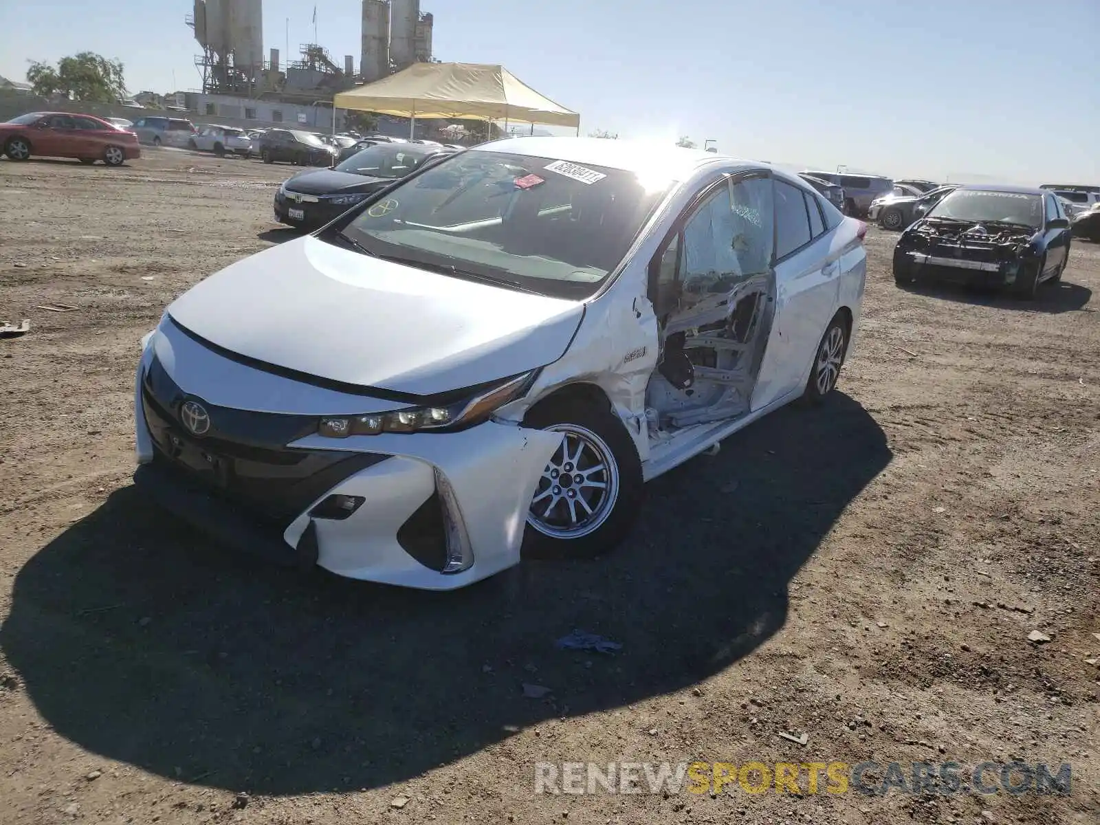 2 Photograph of a damaged car JTDKAMFP0M3190341 TOYOTA PRIUS 2021