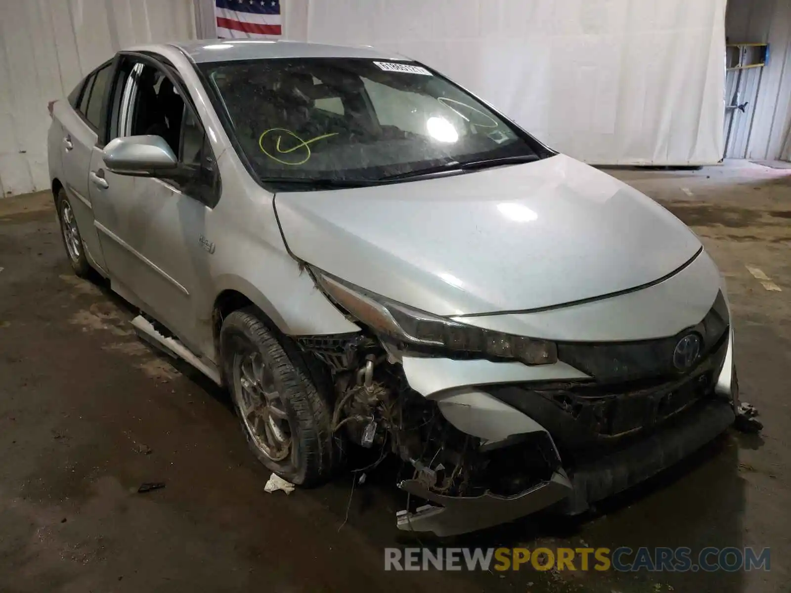 1 Photograph of a damaged car JTDKAMFP0M3191411 TOYOTA PRIUS 2021