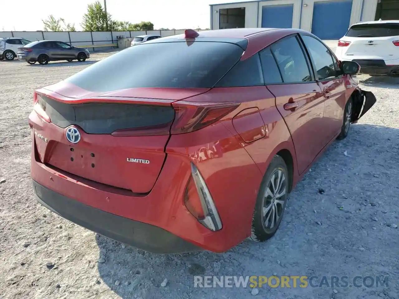 4 Фотография поврежденного автомобиля JTDKAMFP0M3192686 TOYOTA PRIUS 2021