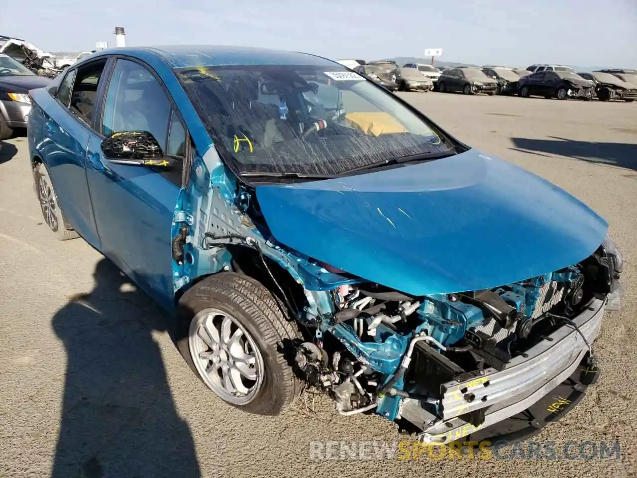 1 Photograph of a damaged car JTDKAMFP0M3193059 TOYOTA PRIUS 2021