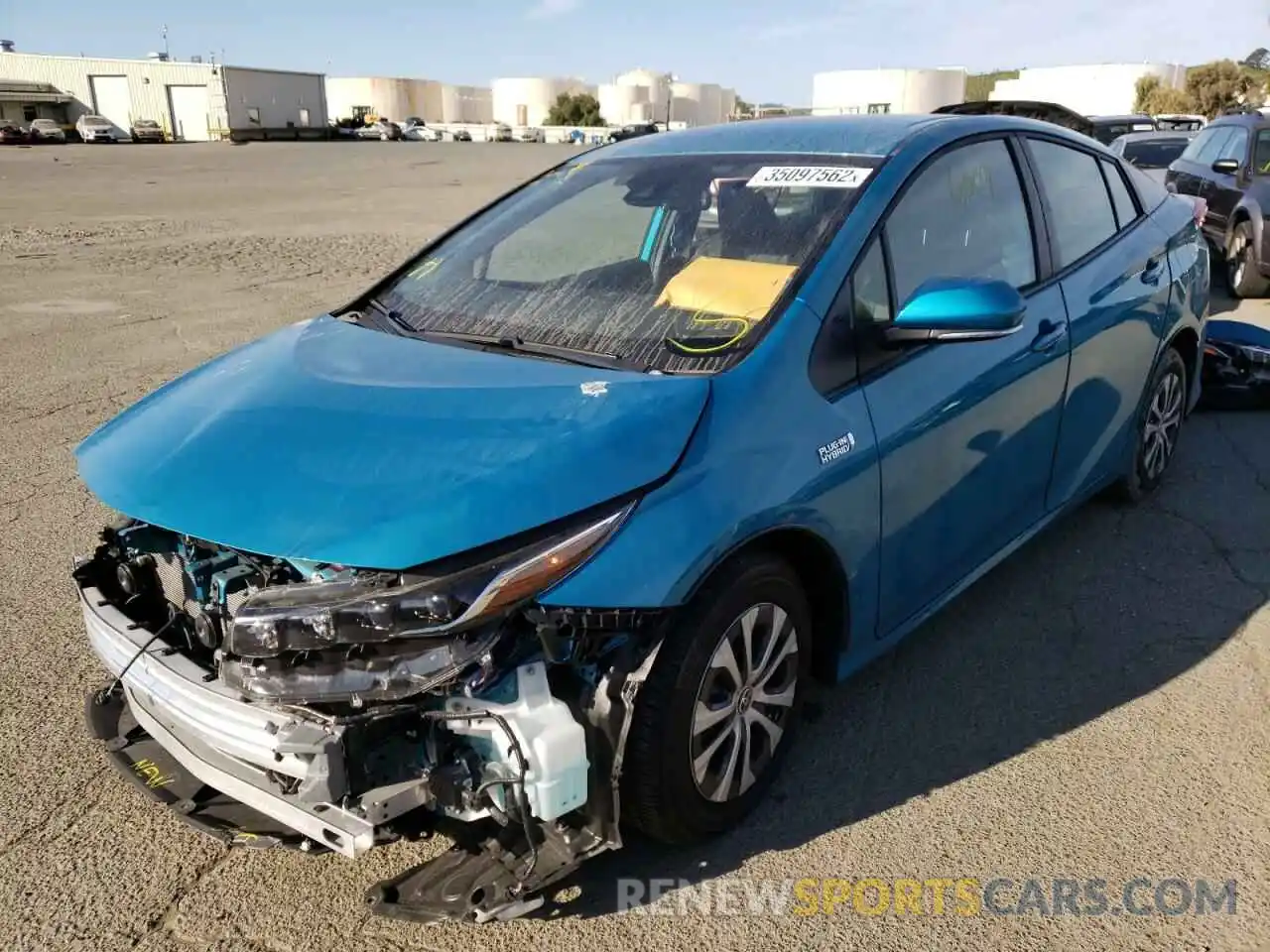 2 Photograph of a damaged car JTDKAMFP0M3193059 TOYOTA PRIUS 2021