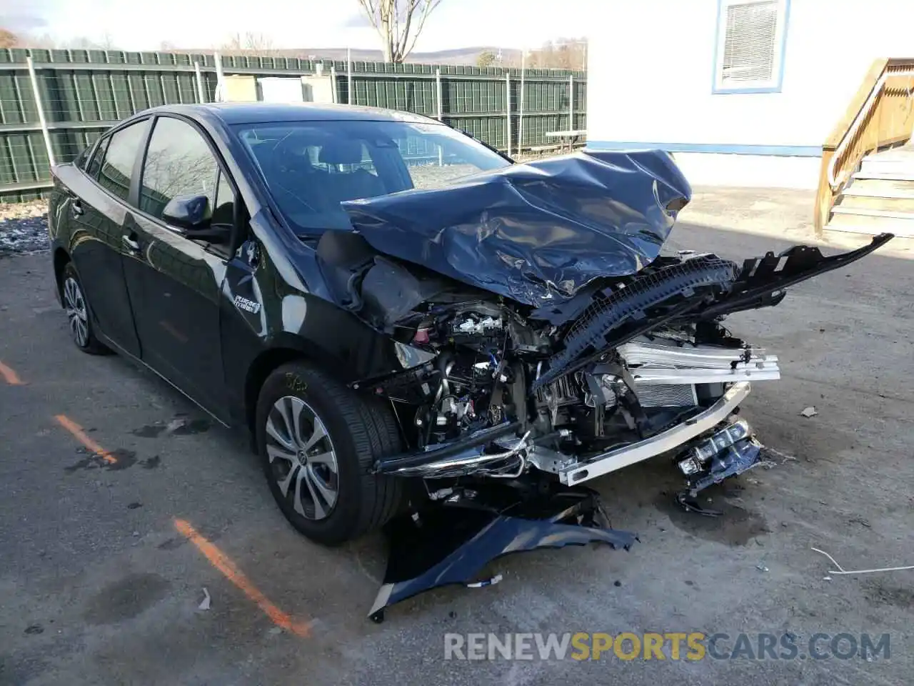 1 Photograph of a damaged car JTDKAMFP0M3195829 TOYOTA PRIUS 2021