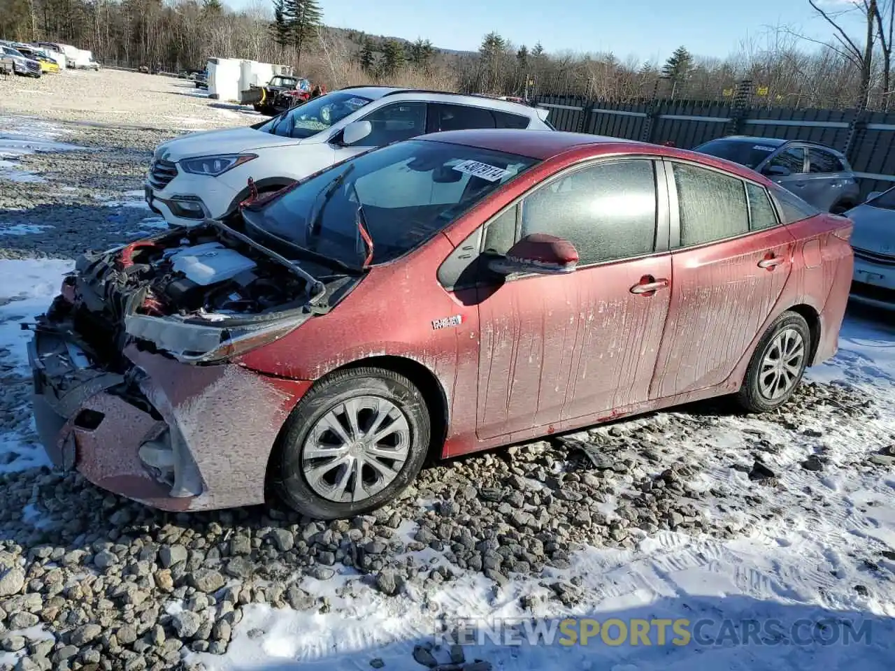 1 Photograph of a damaged car JTDKAMFP0M3196057 TOYOTA PRIUS 2021