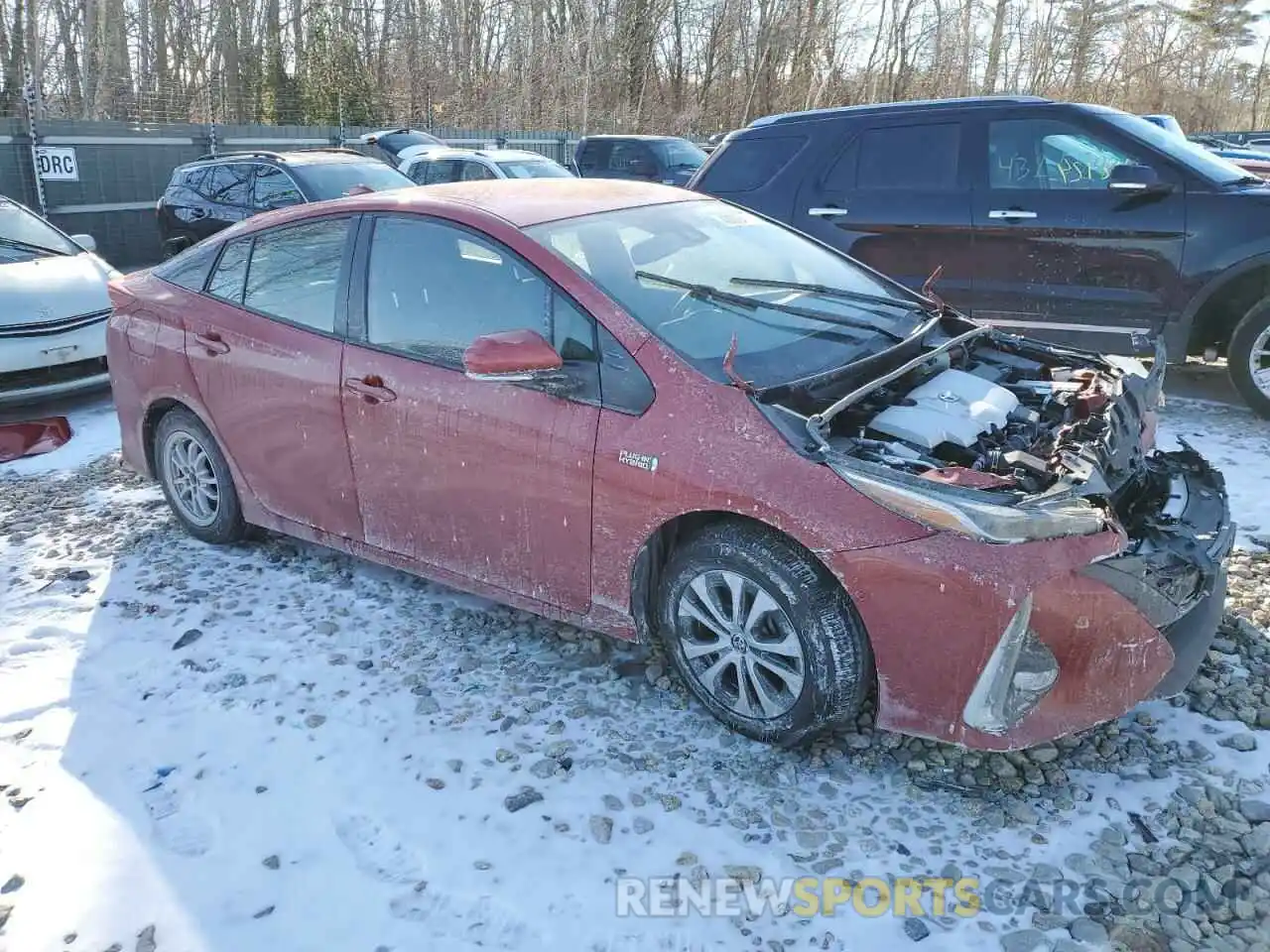 4 Photograph of a damaged car JTDKAMFP0M3196057 TOYOTA PRIUS 2021