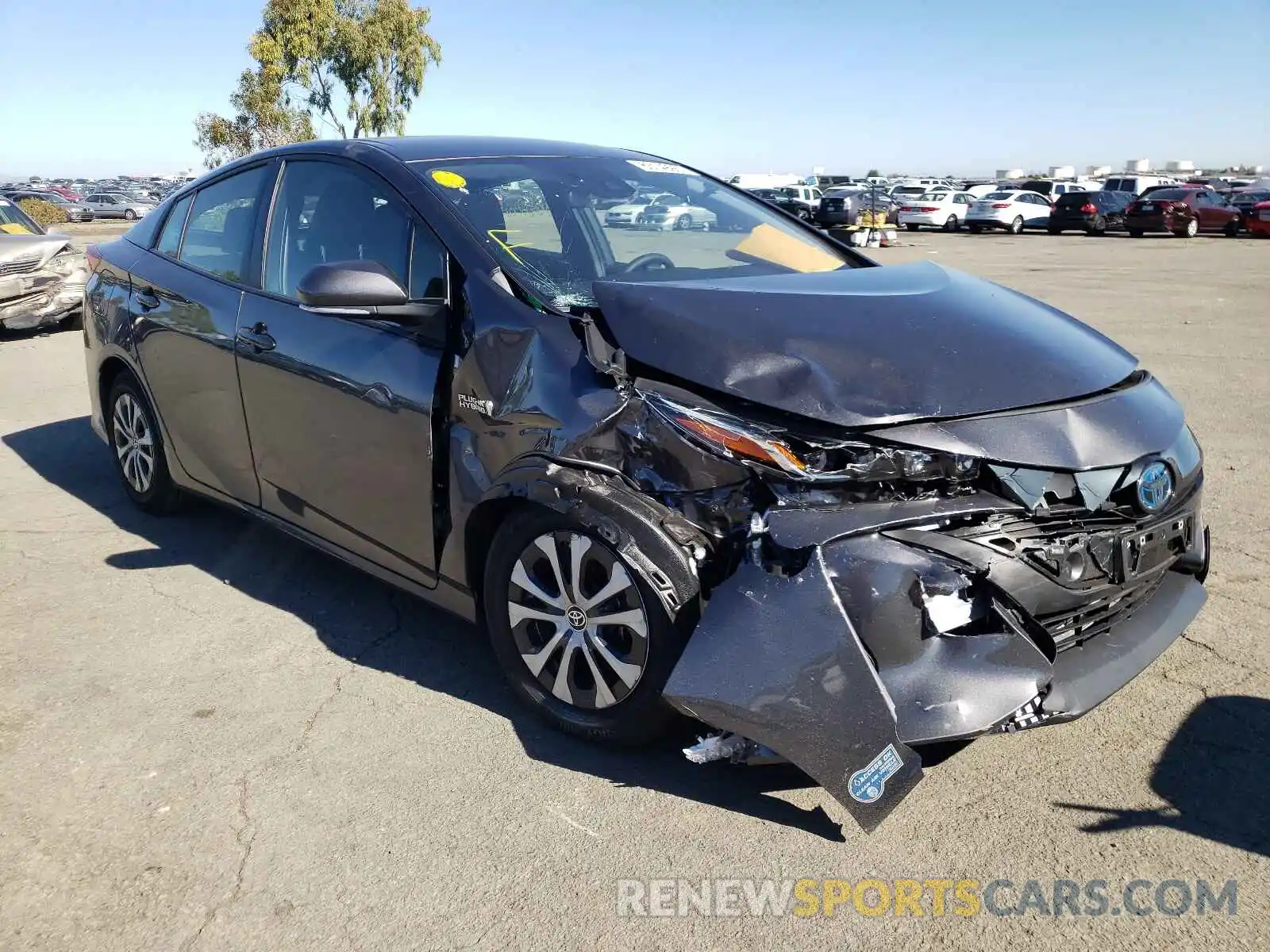 1 Photograph of a damaged car JTDKAMFP1M3166792 TOYOTA PRIUS 2021