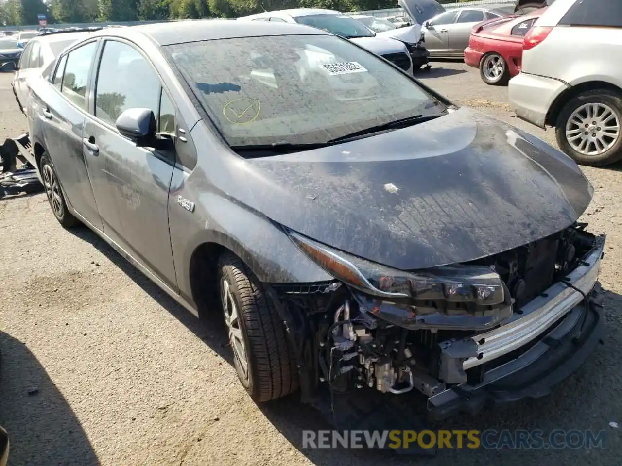 1 Photograph of a damaged car JTDKAMFP1M3168087 TOYOTA PRIUS 2021