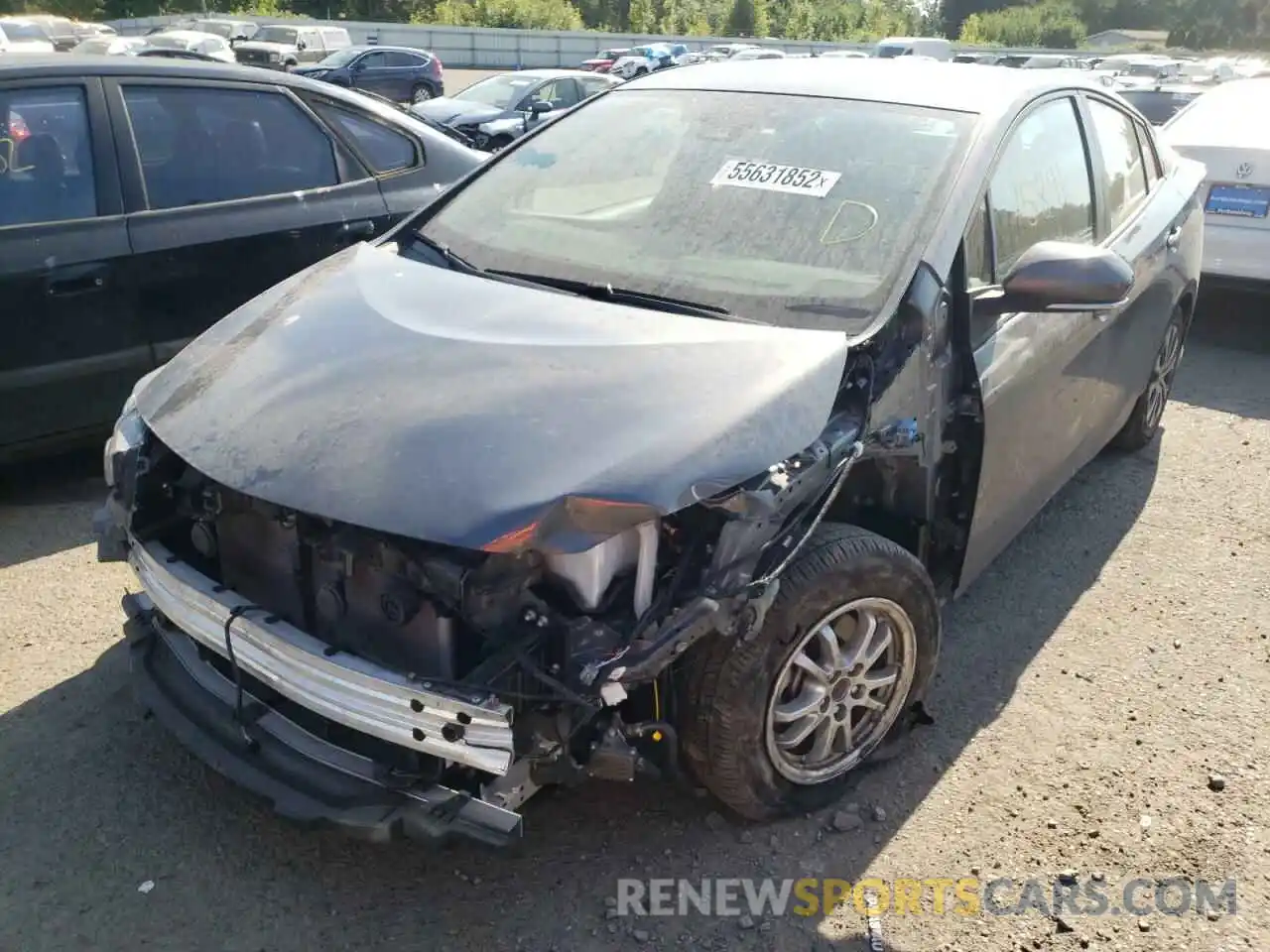 2 Photograph of a damaged car JTDKAMFP1M3168087 TOYOTA PRIUS 2021