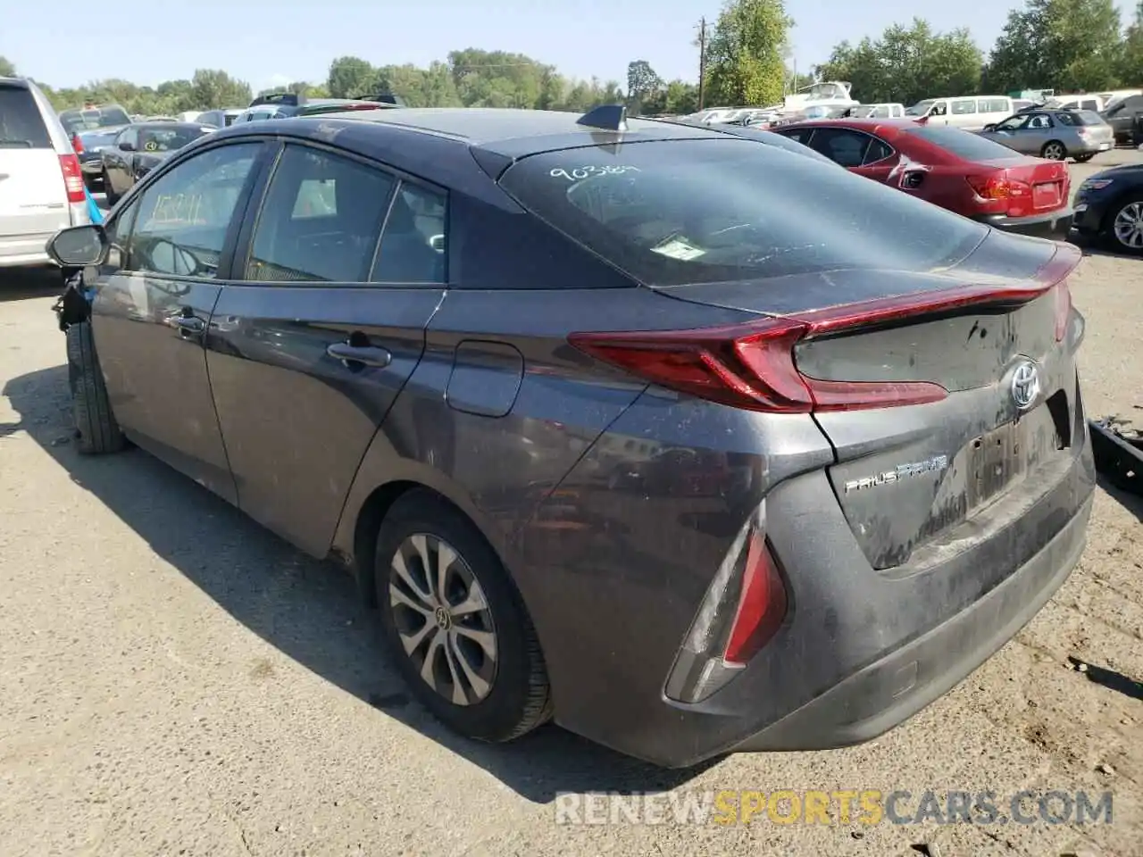 3 Photograph of a damaged car JTDKAMFP1M3168087 TOYOTA PRIUS 2021