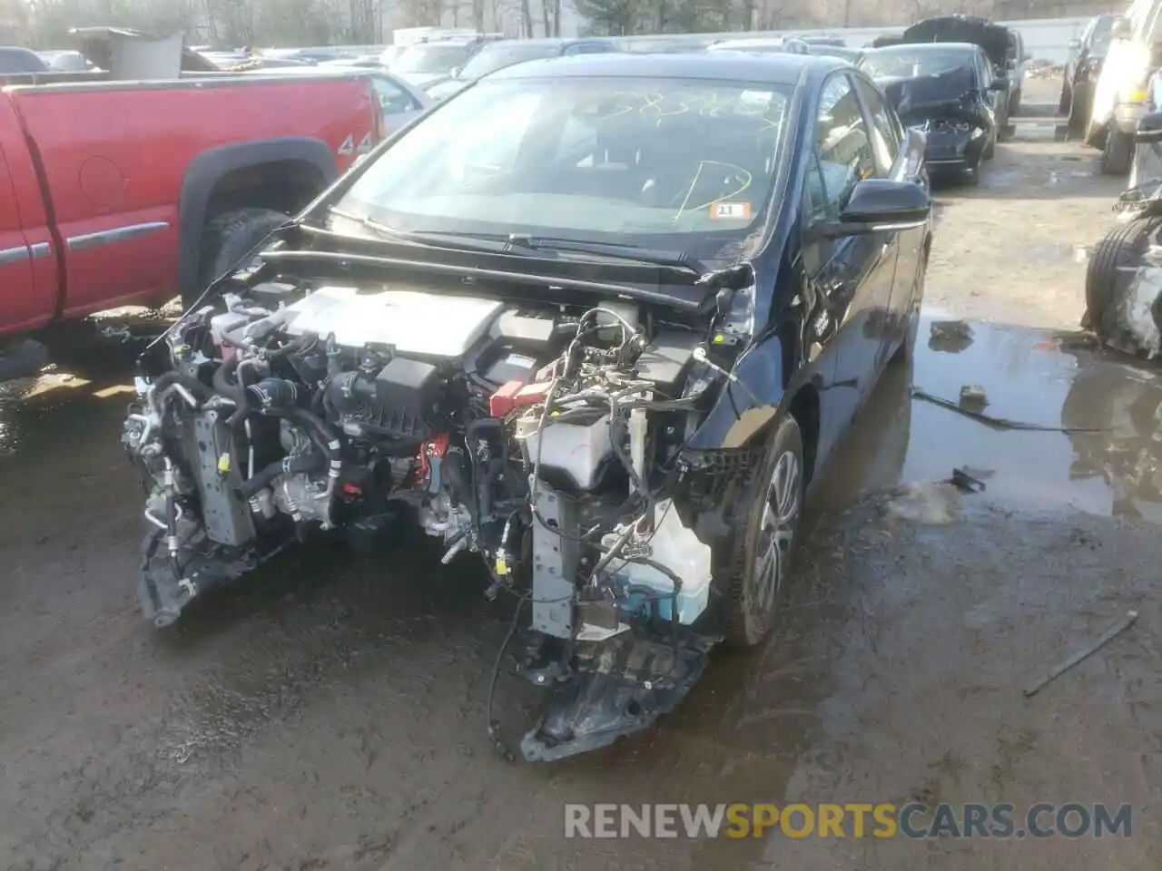 2 Photograph of a damaged car JTDKAMFP1M3168722 TOYOTA PRIUS 2021