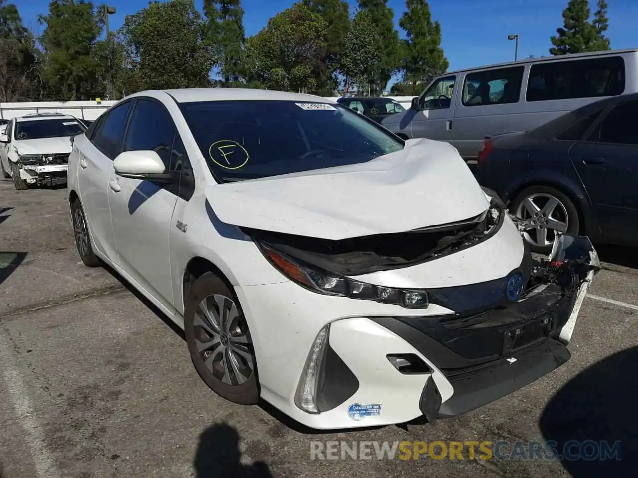 1 Photograph of a damaged car JTDKAMFP1M3168803 TOYOTA PRIUS 2021