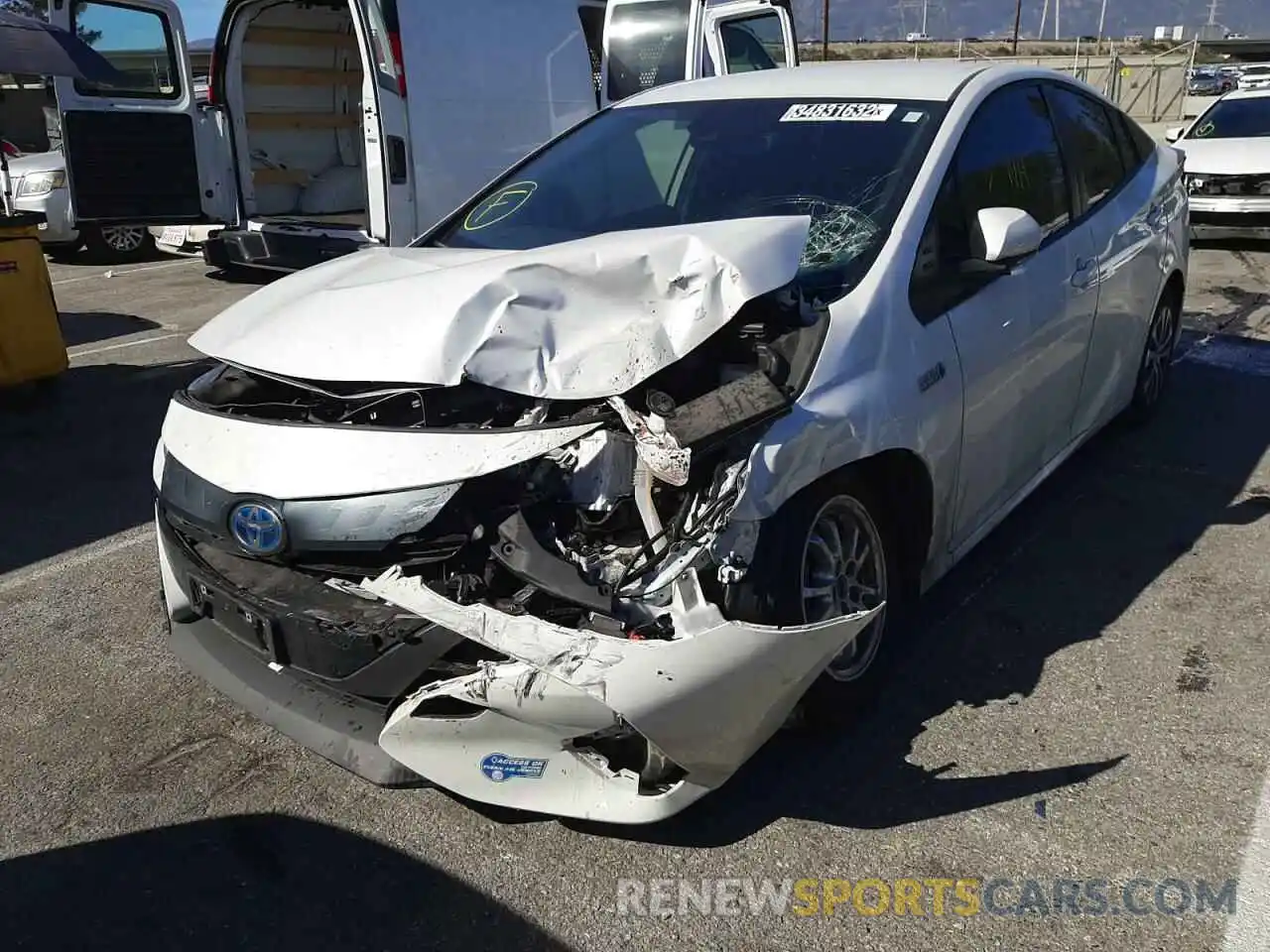 2 Photograph of a damaged car JTDKAMFP1M3168803 TOYOTA PRIUS 2021