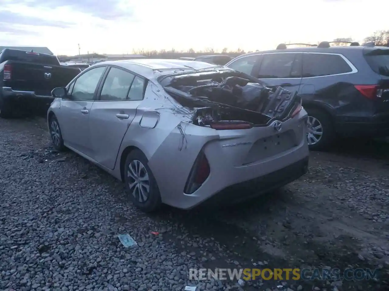 3 Photograph of a damaged car JTDKAMFP1M3170373 TOYOTA PRIUS 2021