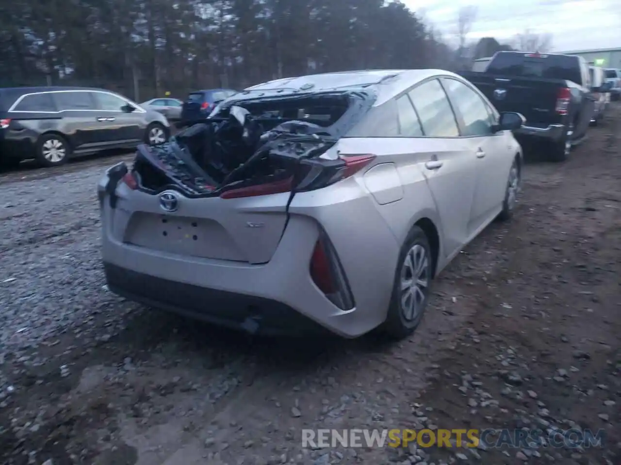 4 Photograph of a damaged car JTDKAMFP1M3170373 TOYOTA PRIUS 2021