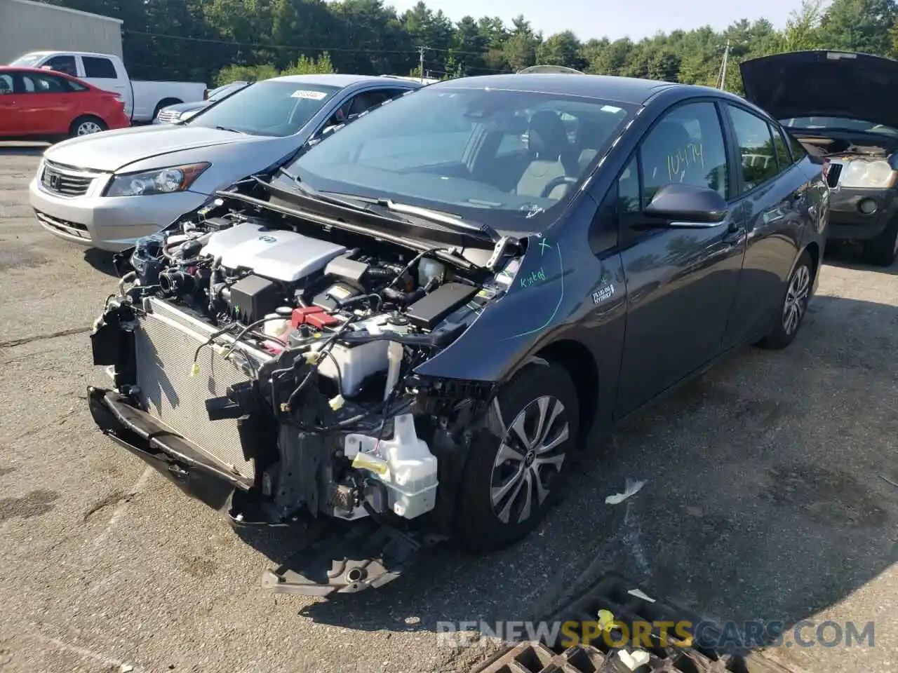 2 Photograph of a damaged car JTDKAMFP1M3182636 TOYOTA PRIUS 2021