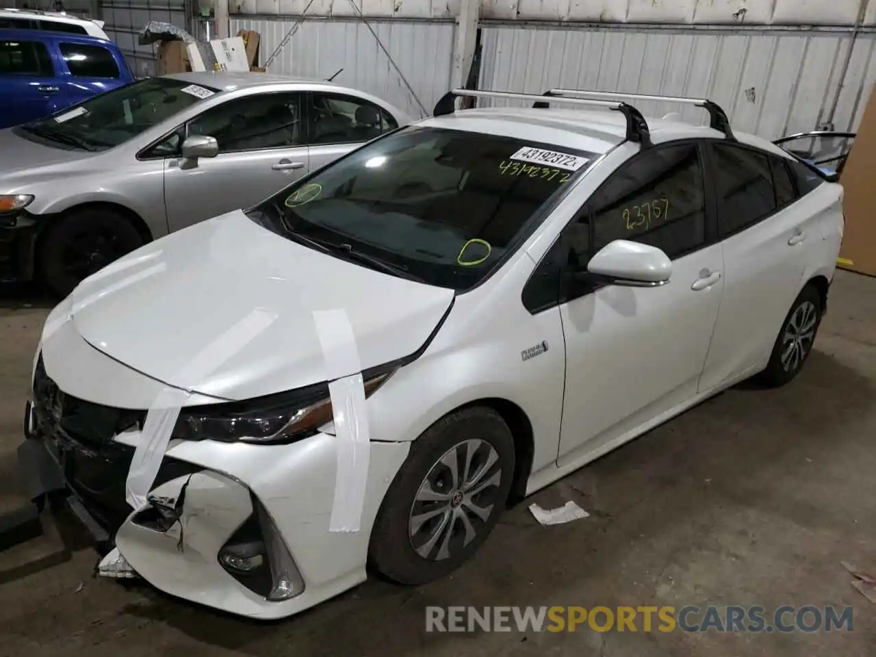 2 Photograph of a damaged car JTDKAMFP1M3185374 TOYOTA PRIUS 2021