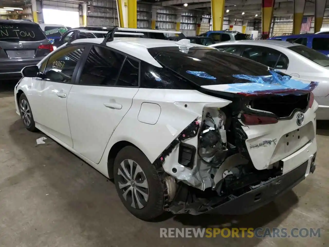 3 Photograph of a damaged car JTDKAMFP1M3185374 TOYOTA PRIUS 2021