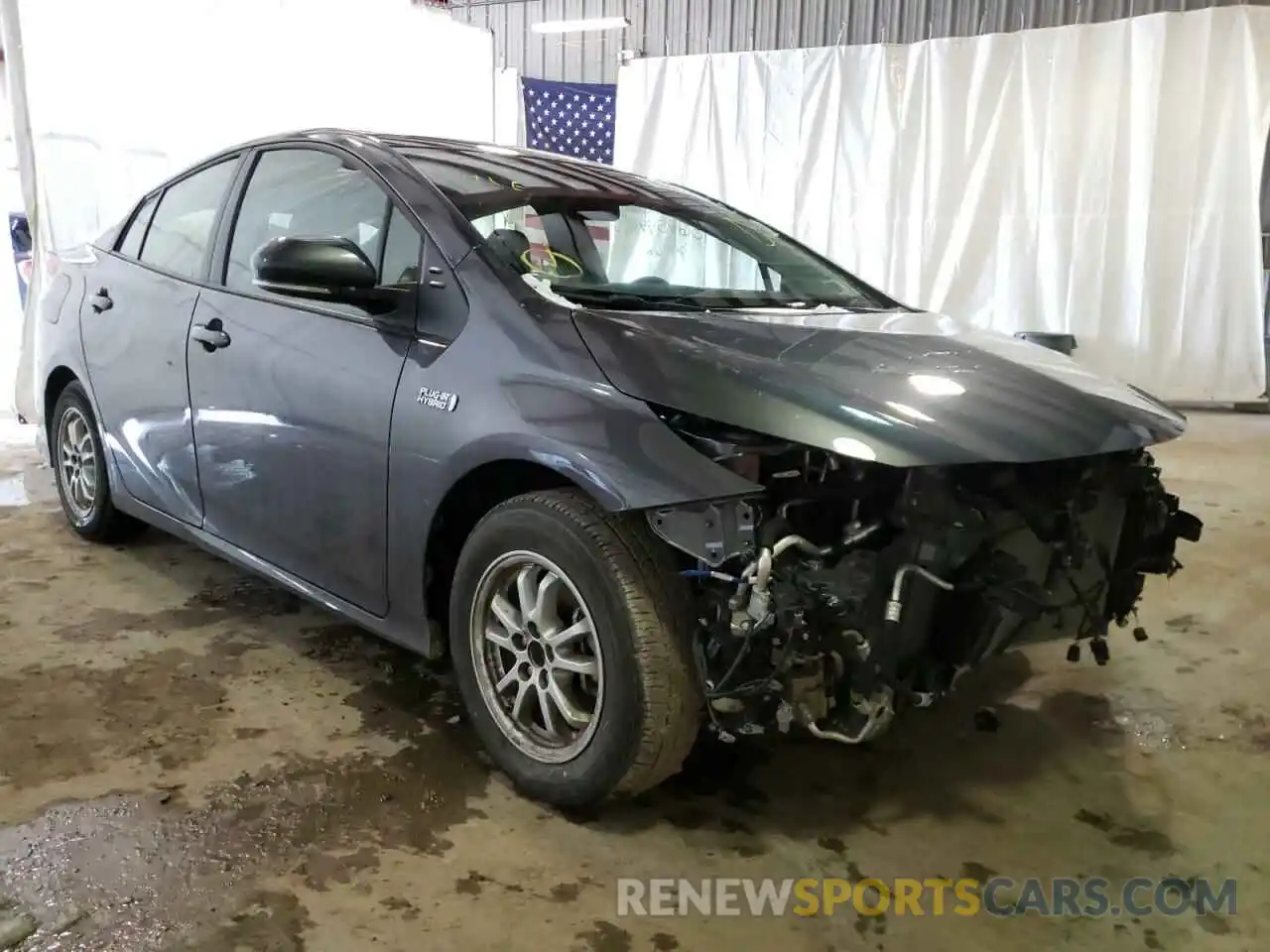 1 Photograph of a damaged car JTDKAMFP1M3186198 TOYOTA PRIUS 2021