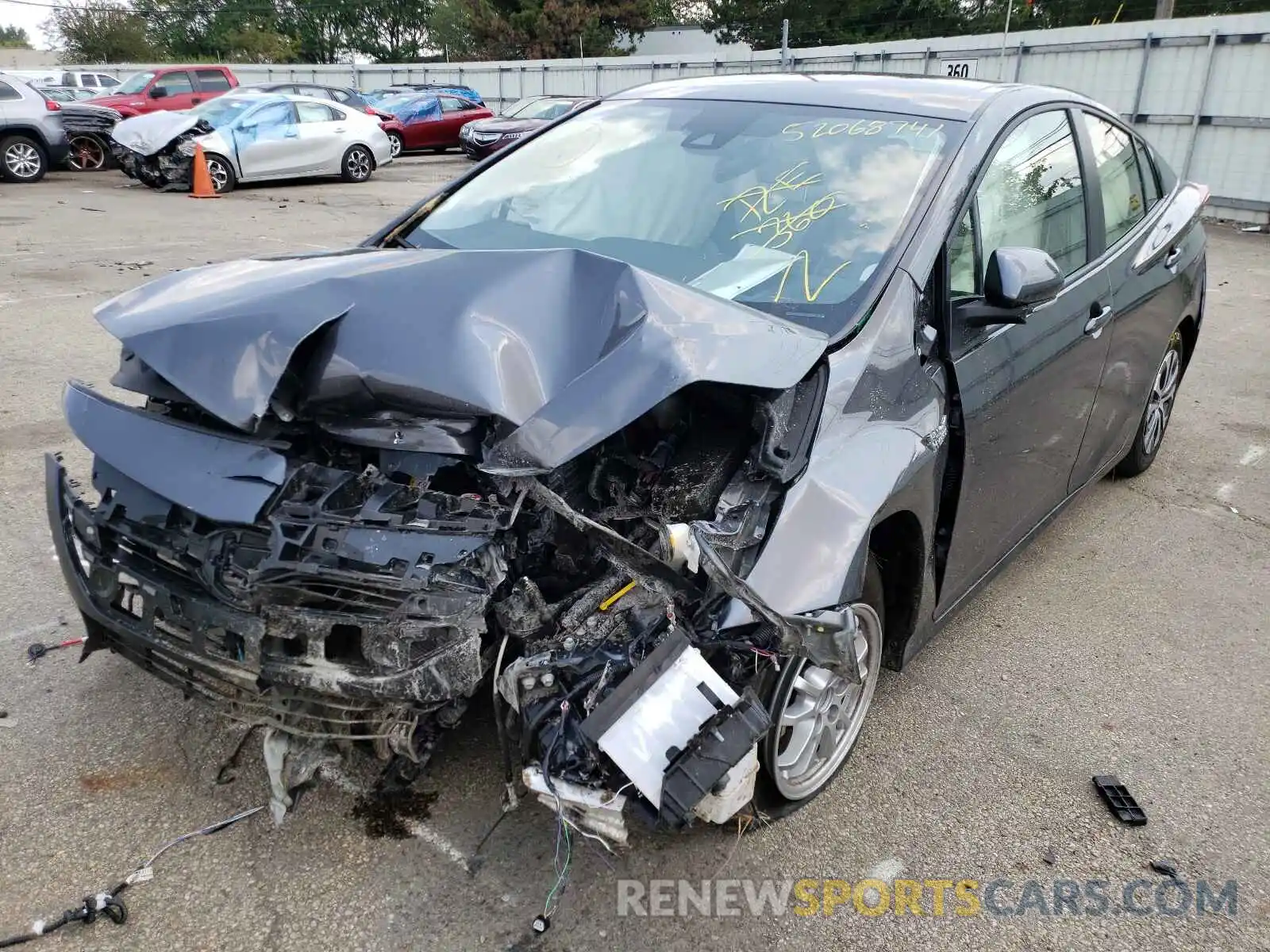 2 Photograph of a damaged car JTDKAMFP2M3172410 TOYOTA PRIUS 2021