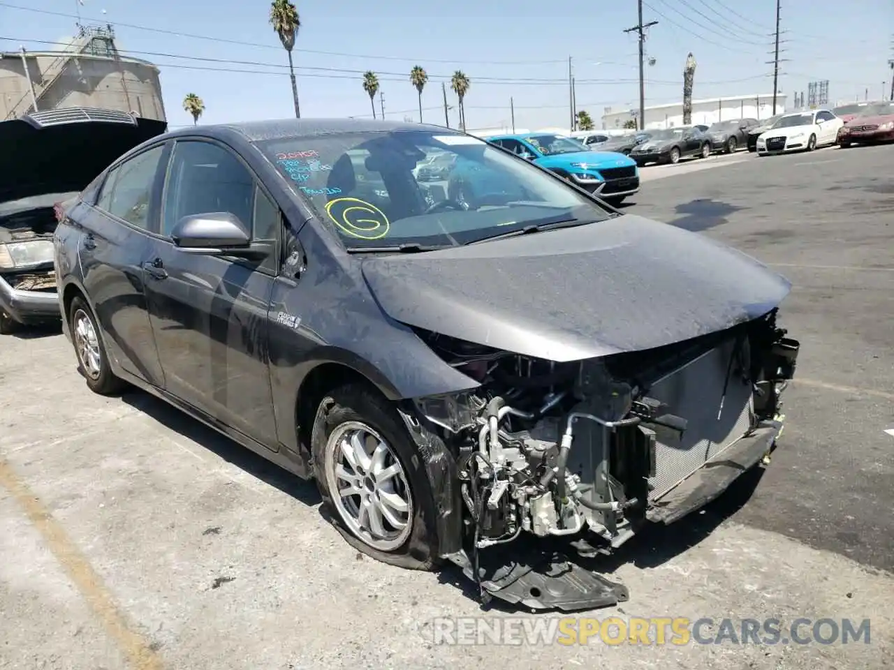 1 Photograph of a damaged car JTDKAMFP2M3173136 TOYOTA PRIUS 2021