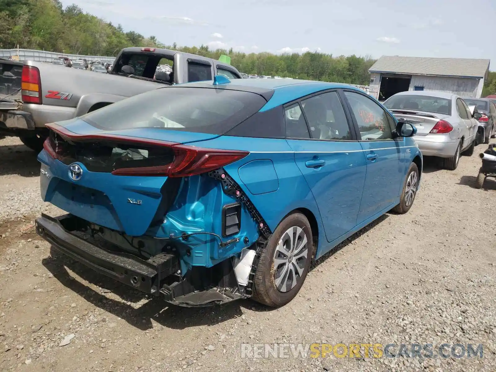 4 Photograph of a damaged car JTDKAMFP2M3173234 TOYOTA PRIUS 2021