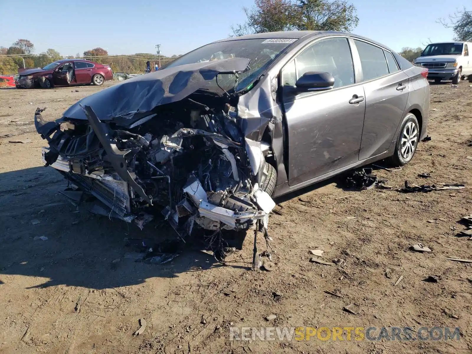 2 Photograph of a damaged car JTDKAMFP2M3189658 TOYOTA PRIUS 2021