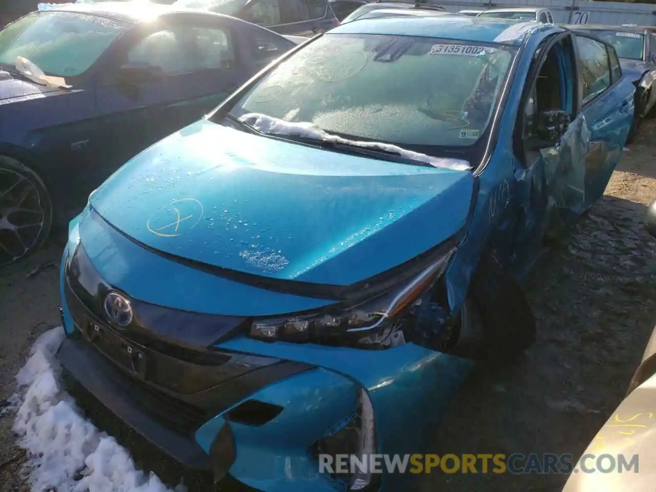 2 Photograph of a damaged car JTDKAMFP2M3192222 TOYOTA PRIUS 2021