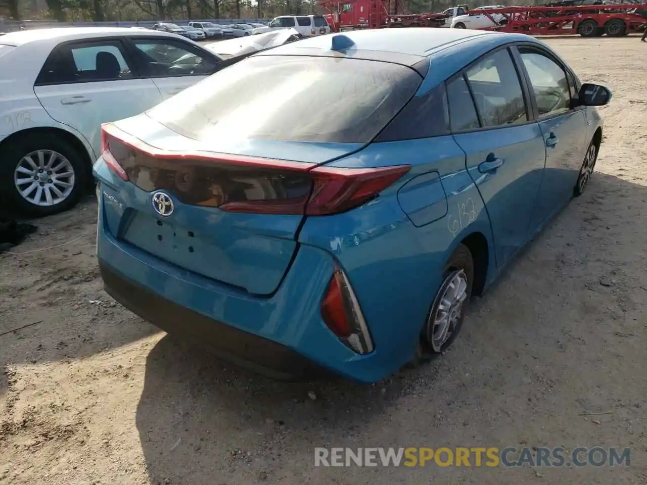 4 Photograph of a damaged car JTDKAMFP2M3192222 TOYOTA PRIUS 2021