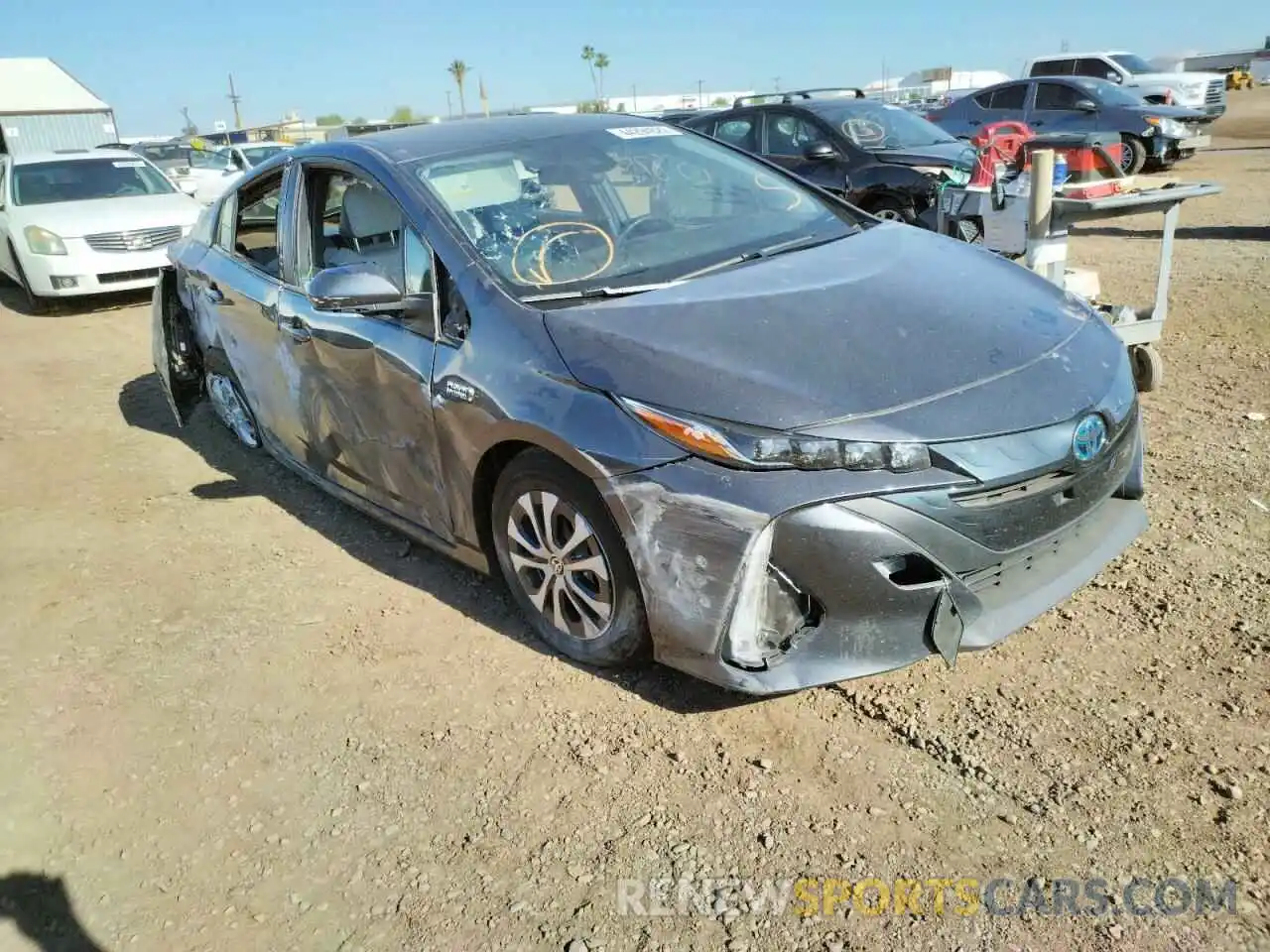 1 Photograph of a damaged car JTDKAMFP2M3193628 TOYOTA PRIUS 2021