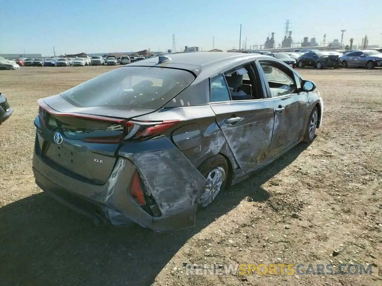 4 Photograph of a damaged car JTDKAMFP2M3193628 TOYOTA PRIUS 2021