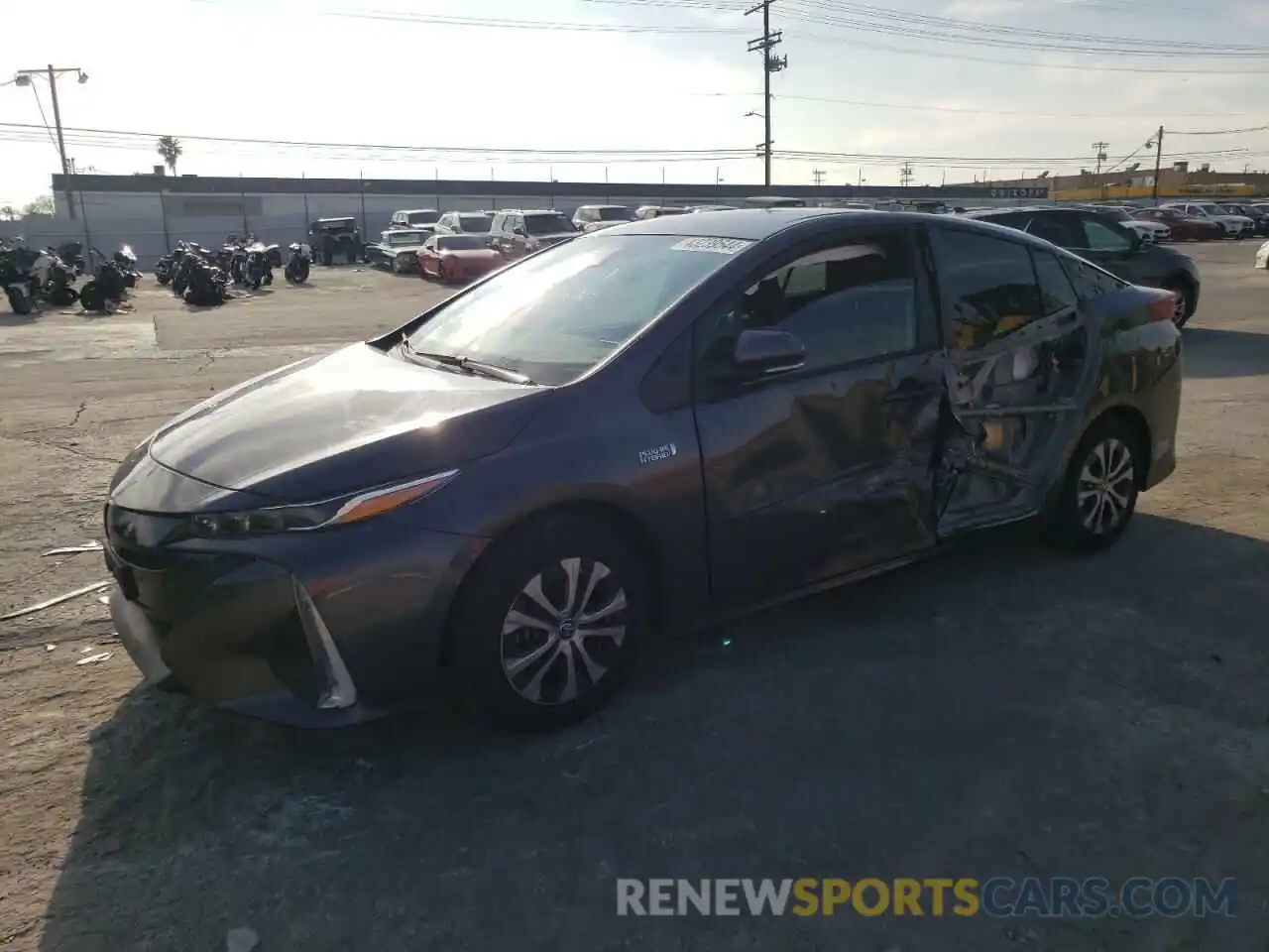 1 Photograph of a damaged car JTDKAMFP2M3193662 TOYOTA PRIUS 2021