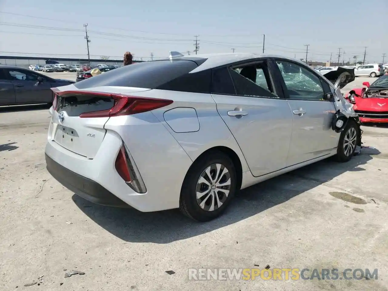 4 Photograph of a damaged car JTDKAMFP2M3195461 TOYOTA PRIUS 2021