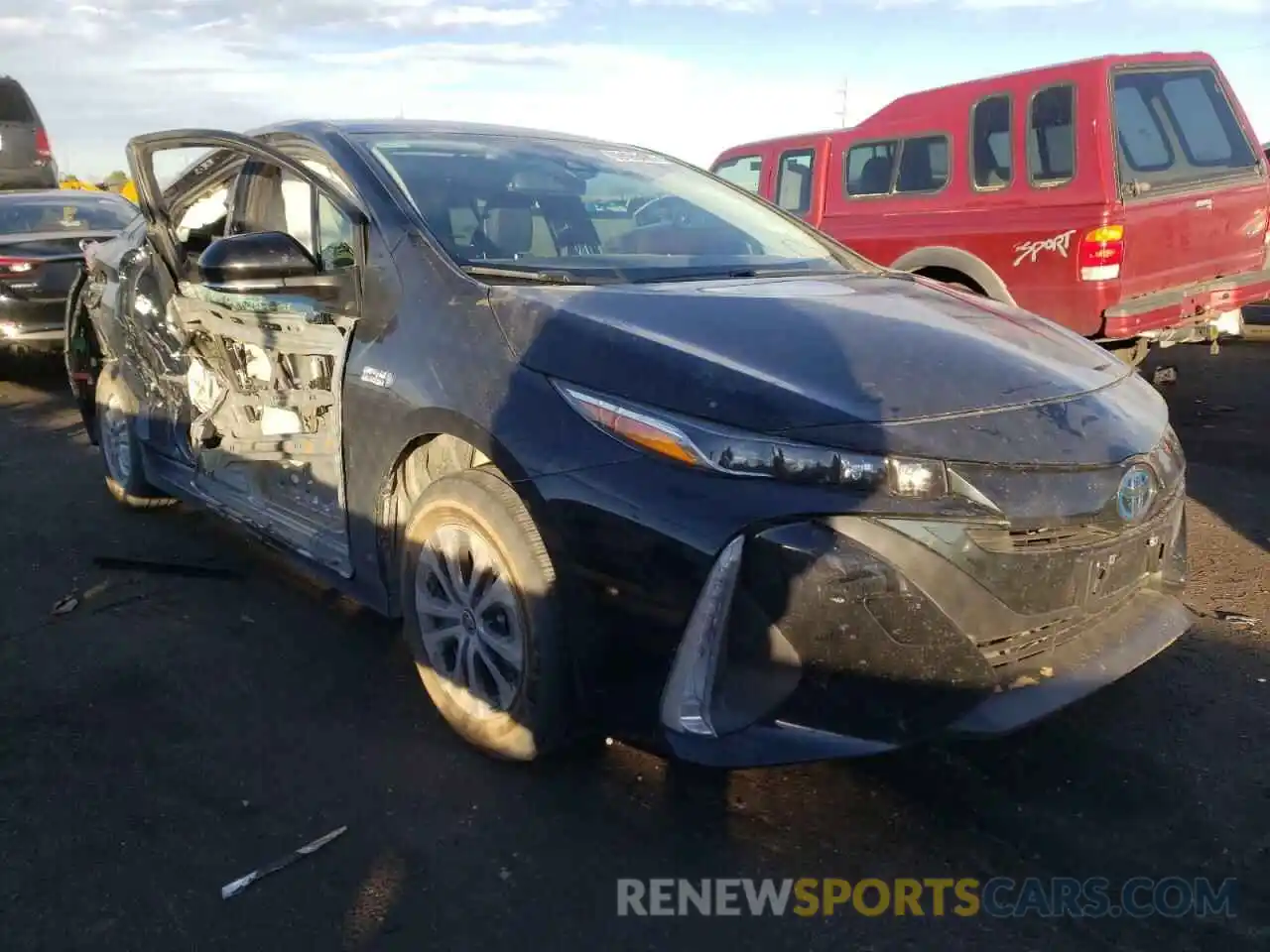 1 Photograph of a damaged car JTDKAMFP3M3166177 TOYOTA PRIUS 2021