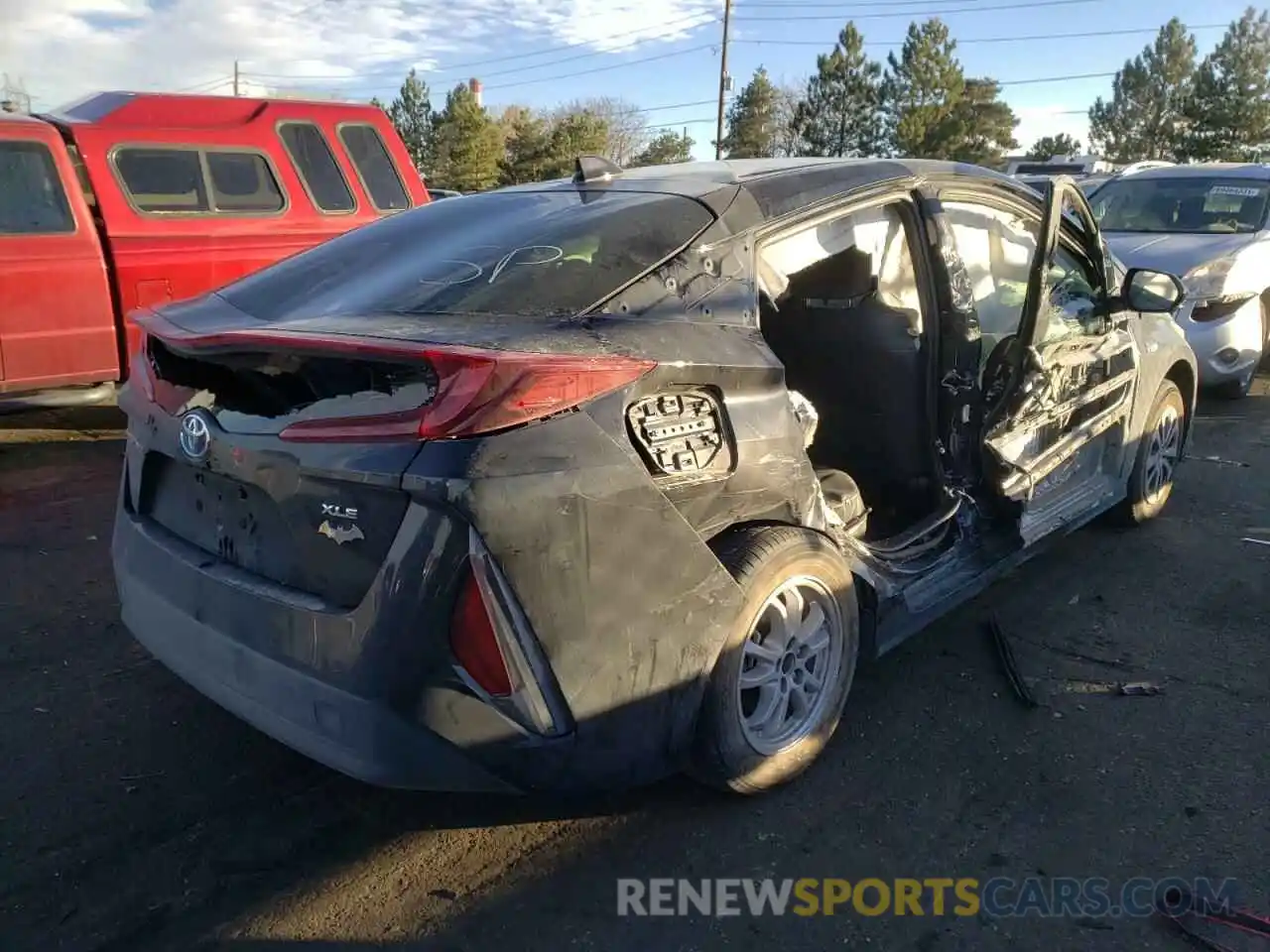 4 Photograph of a damaged car JTDKAMFP3M3166177 TOYOTA PRIUS 2021