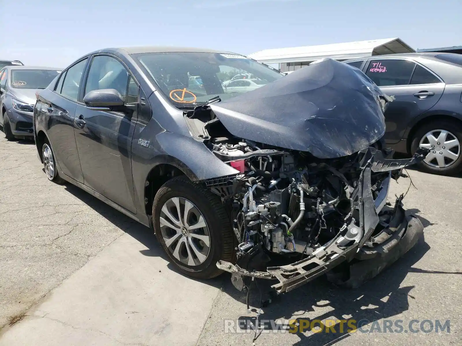 1 Photograph of a damaged car JTDKAMFP3M3167667 TOYOTA PRIUS 2021