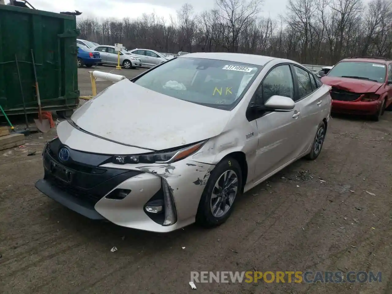 2 Photograph of a damaged car JTDKAMFP3M3169578 TOYOTA PRIUS 2021