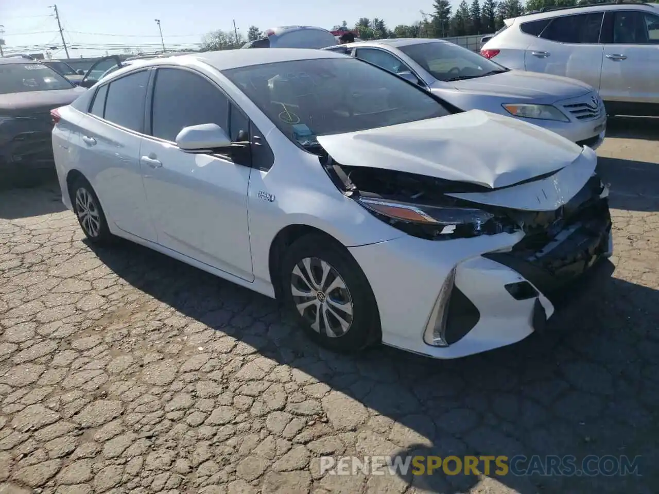 1 Photograph of a damaged car JTDKAMFP3M3174473 TOYOTA PRIUS 2021