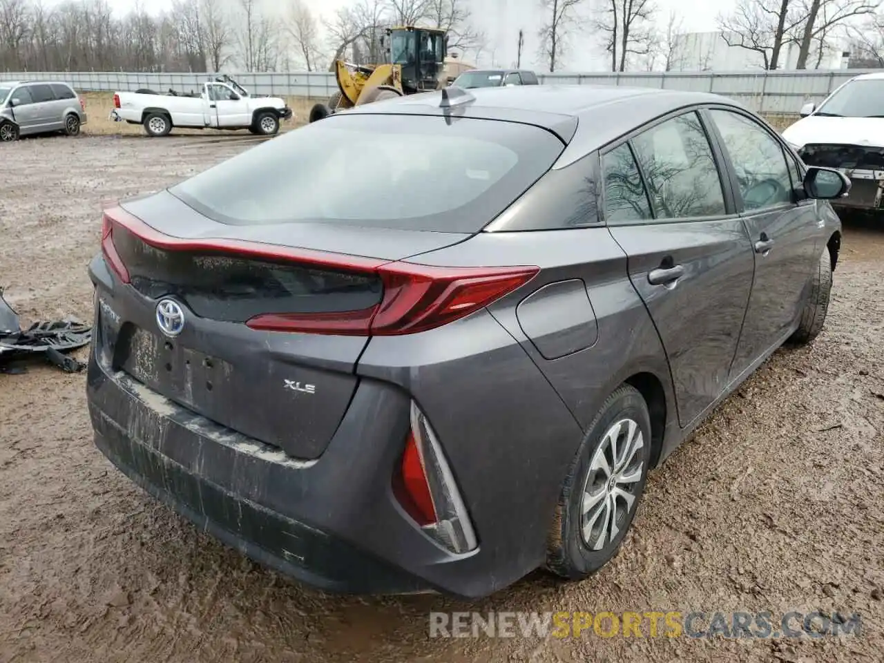 4 Photograph of a damaged car JTDKAMFP3M3176336 TOYOTA PRIUS 2021