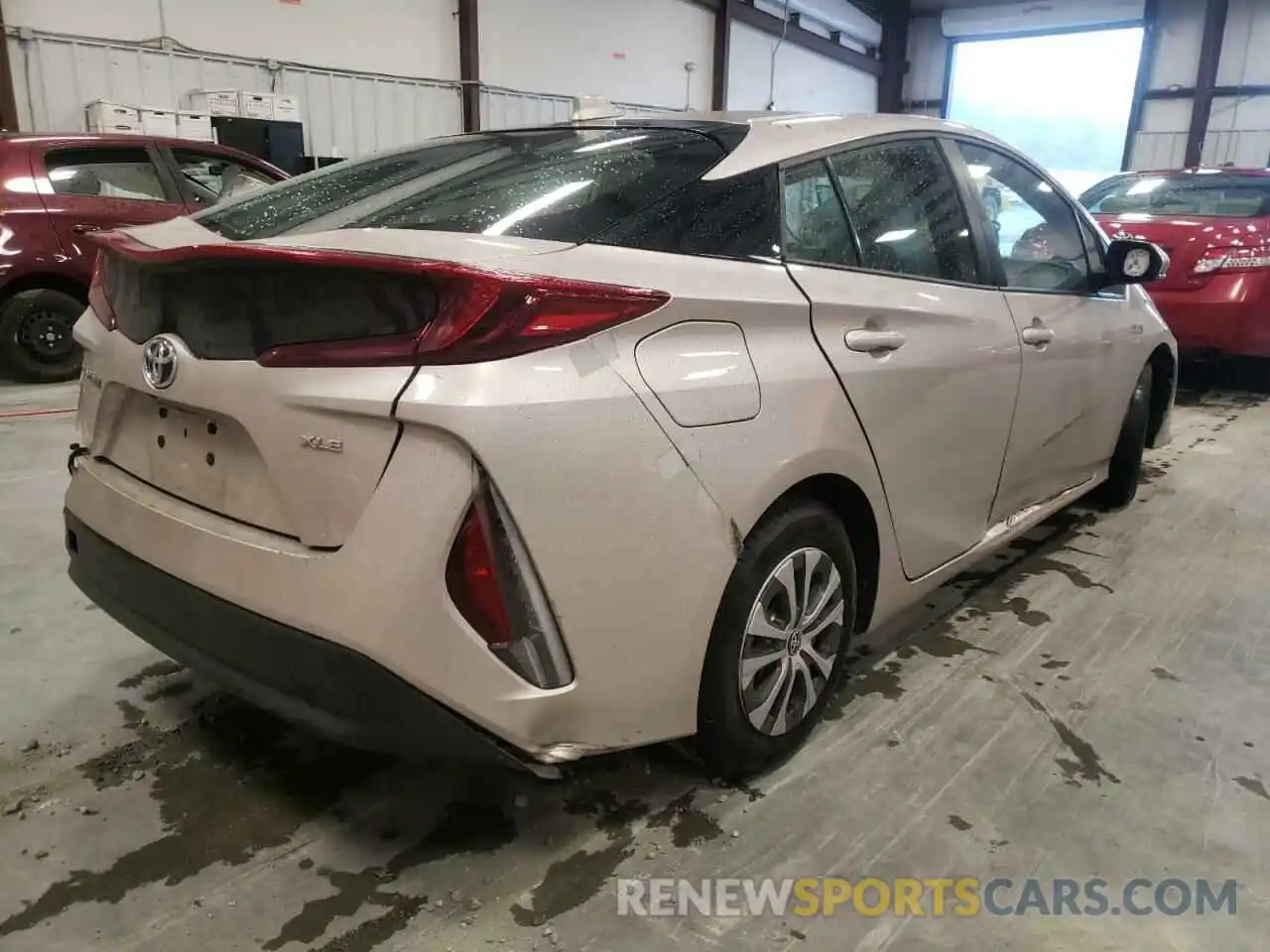 4 Photograph of a damaged car JTDKAMFP3M3184176 TOYOTA PRIUS 2021