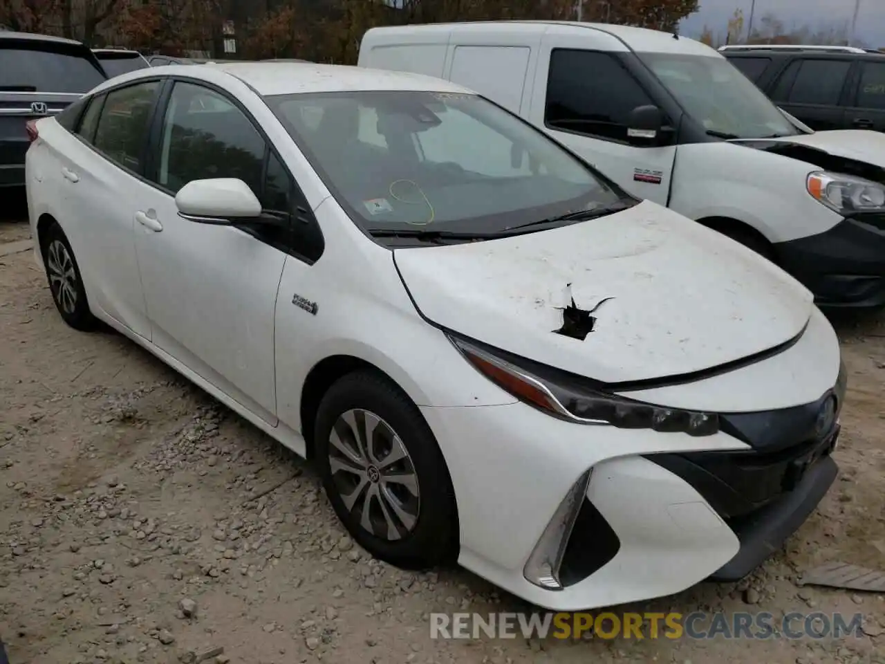 1 Photograph of a damaged car JTDKAMFP3M3187255 TOYOTA PRIUS 2021