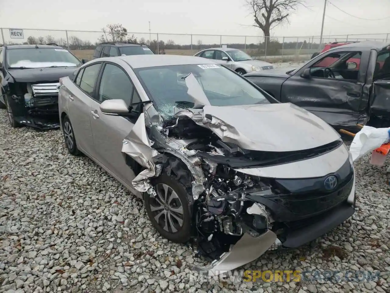 1 Photograph of a damaged car JTDKAMFP3M3187921 TOYOTA PRIUS 2021