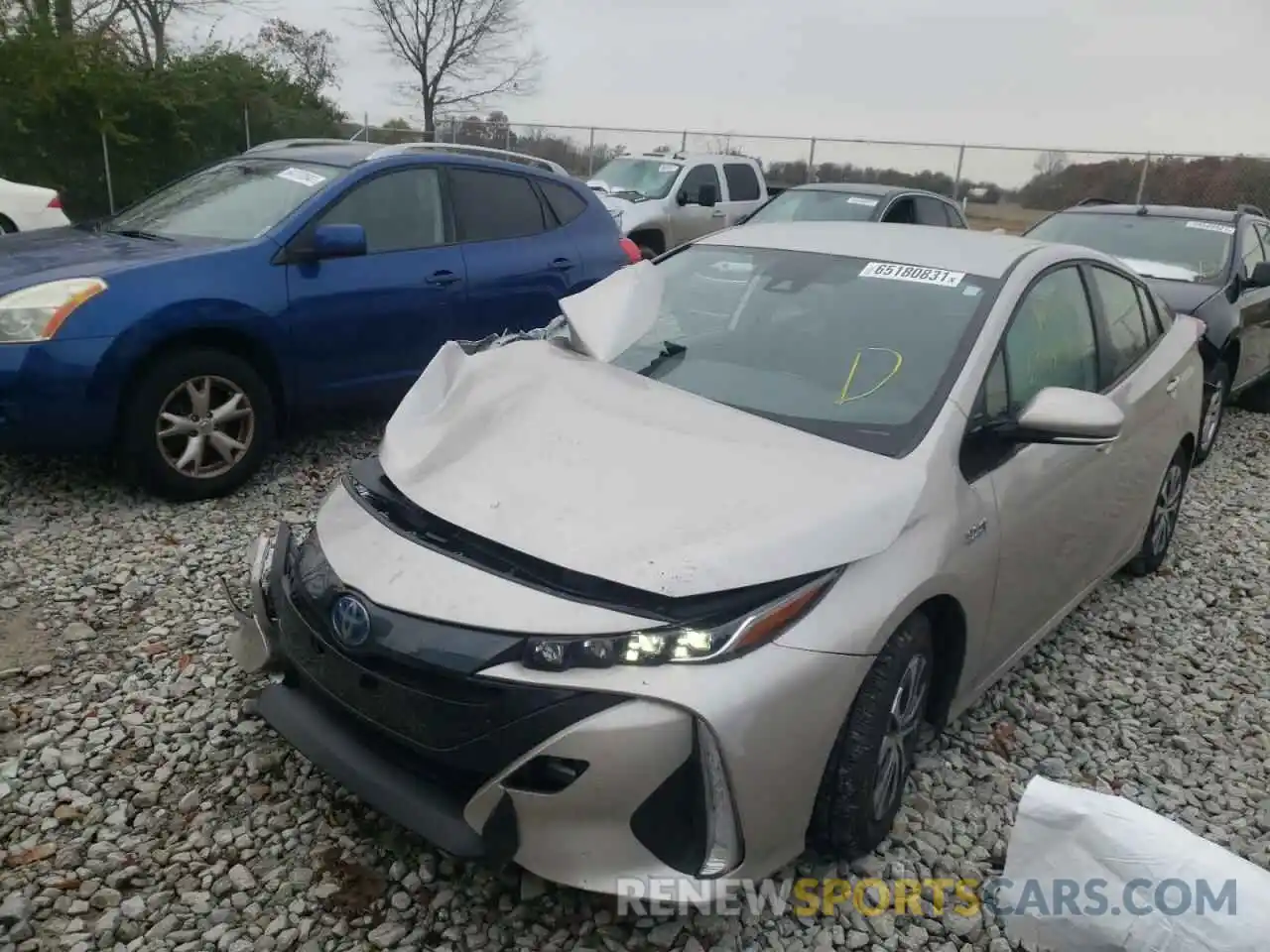 2 Photograph of a damaged car JTDKAMFP3M3187921 TOYOTA PRIUS 2021