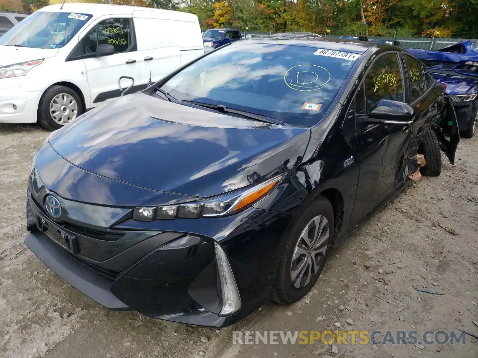 2 Photograph of a damaged car JTDKAMFP4M3168245 TOYOTA PRIUS 2021