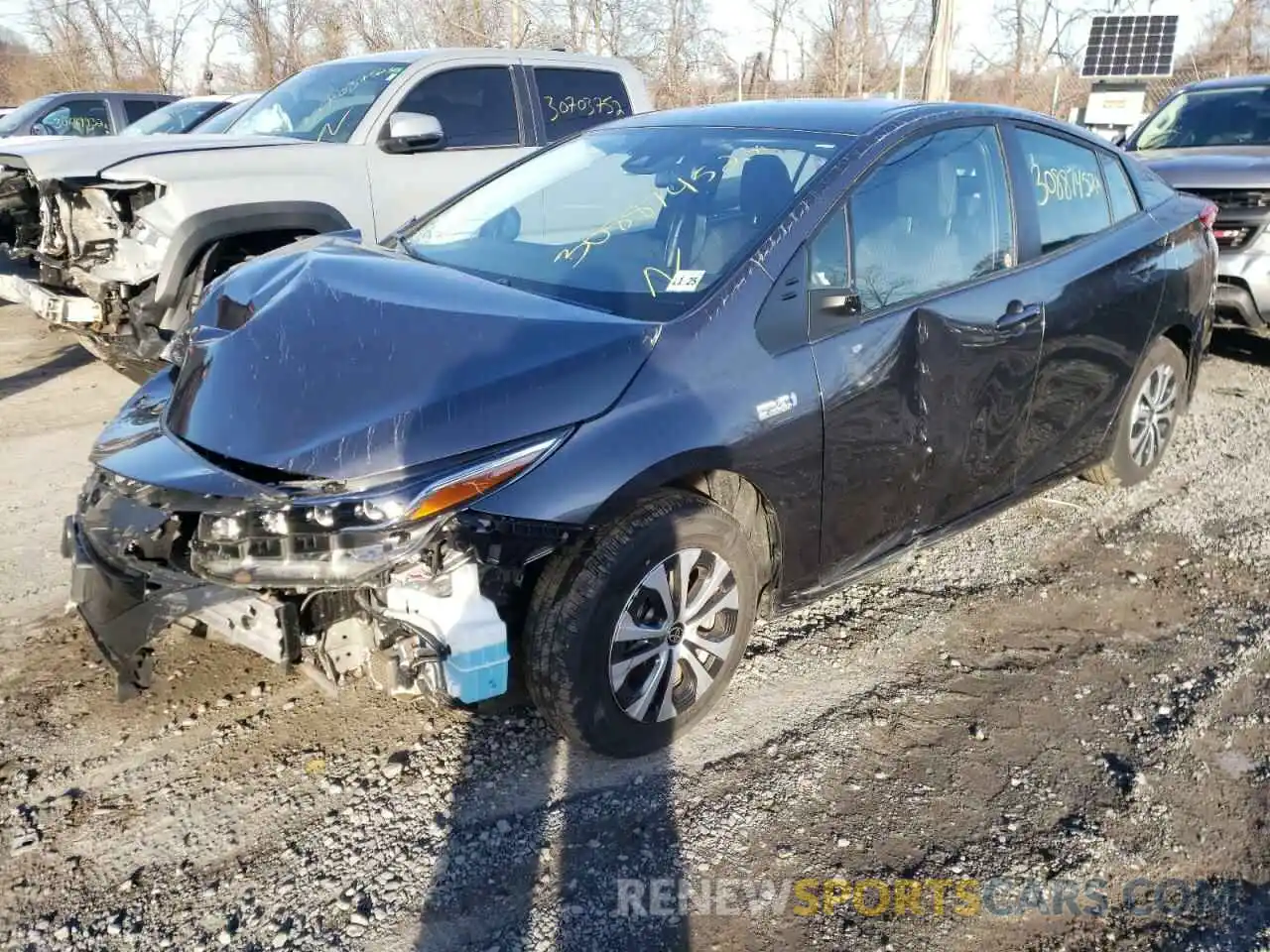 2 Photograph of a damaged car JTDKAMFP4M3172716 TOYOTA PRIUS 2021