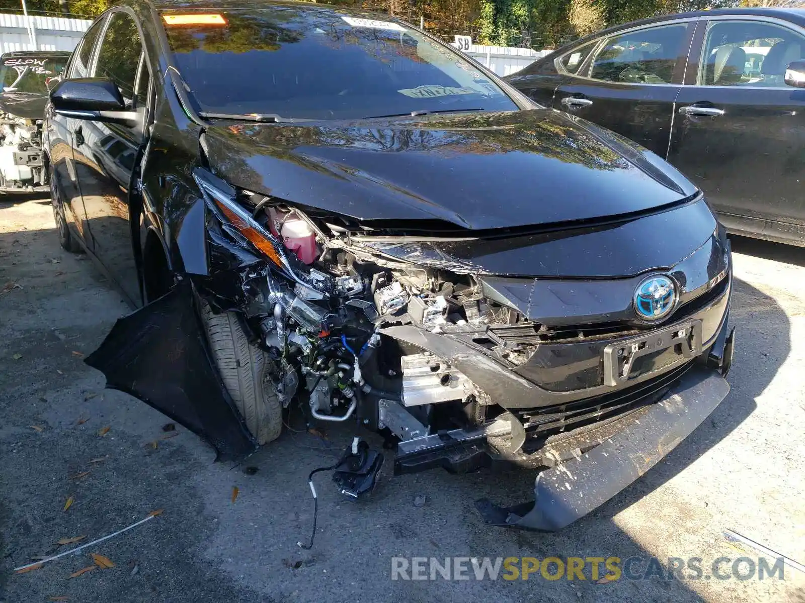 1 Photograph of a damaged car JTDKAMFP4M3181349 TOYOTA PRIUS 2021