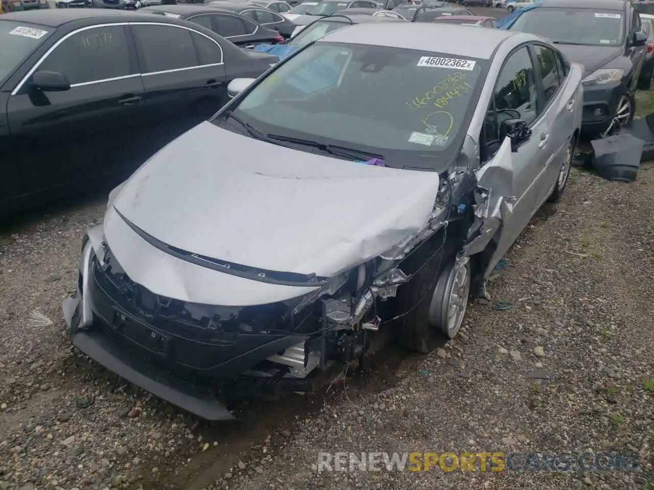 2 Photograph of a damaged car JTDKAMFP4M3184431 TOYOTA PRIUS 2021