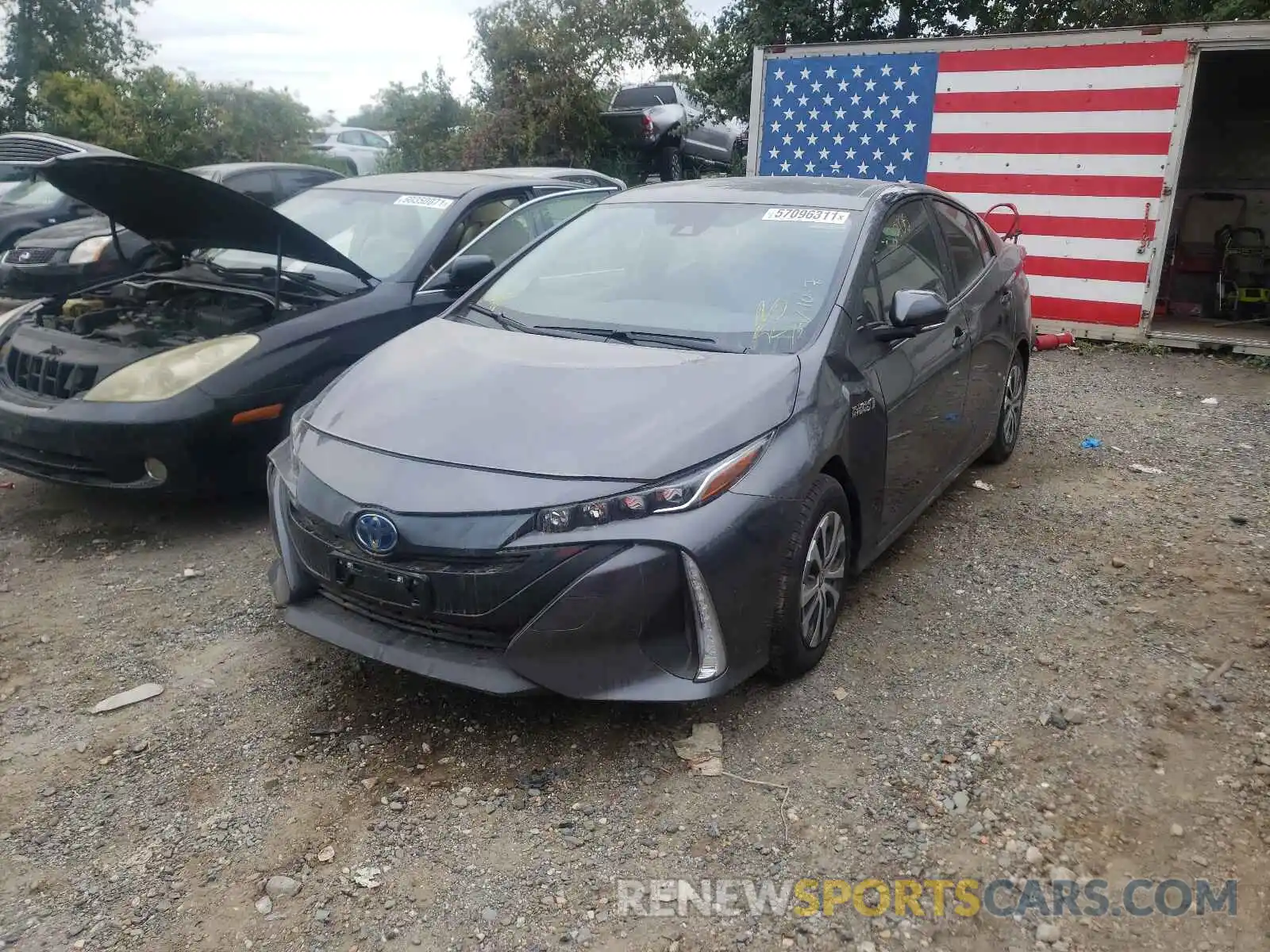 2 Photograph of a damaged car JTDKAMFP4M3191833 TOYOTA PRIUS 2021