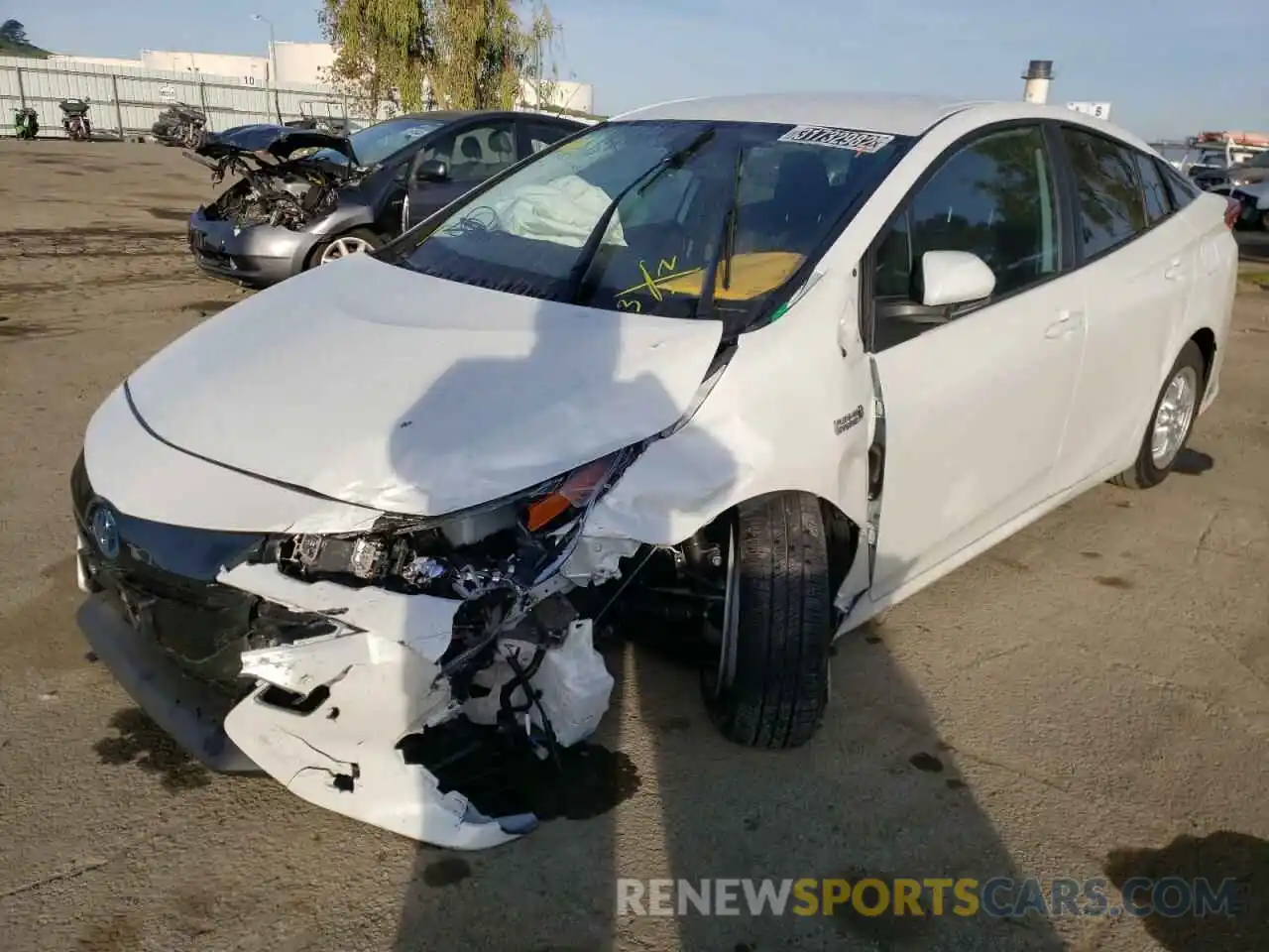 2 Photograph of a damaged car JTDKAMFP4M3193937 TOYOTA PRIUS 2021