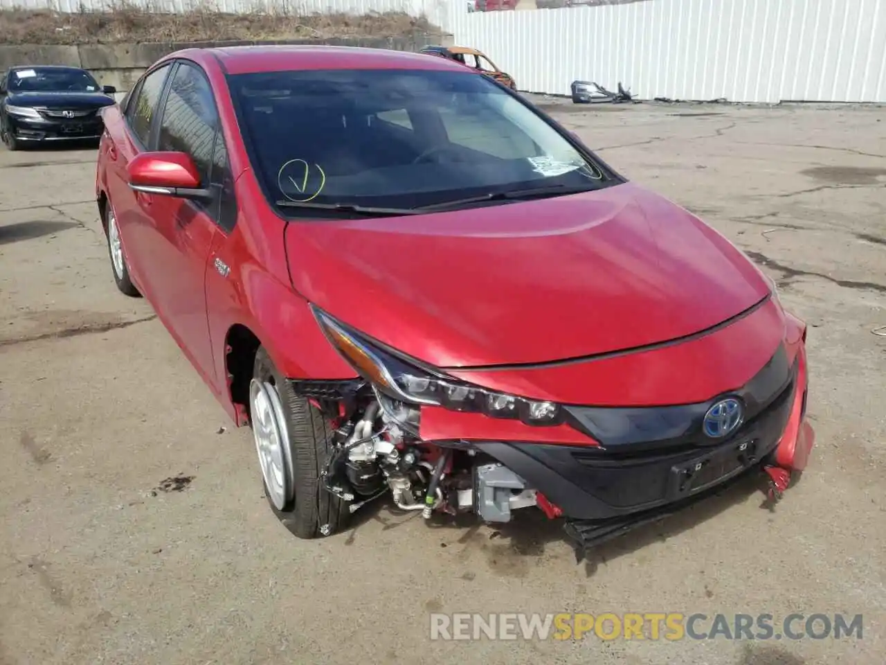 1 Photograph of a damaged car JTDKAMFP5M3164804 TOYOTA PRIUS 2021