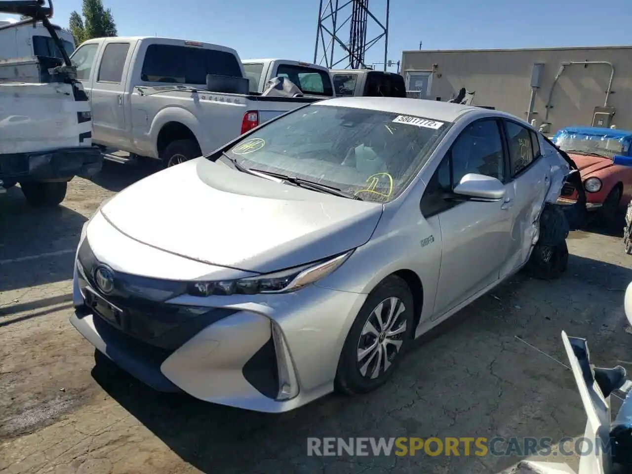 2 Photograph of a damaged car JTDKAMFP5M3171056 TOYOTA PRIUS 2021